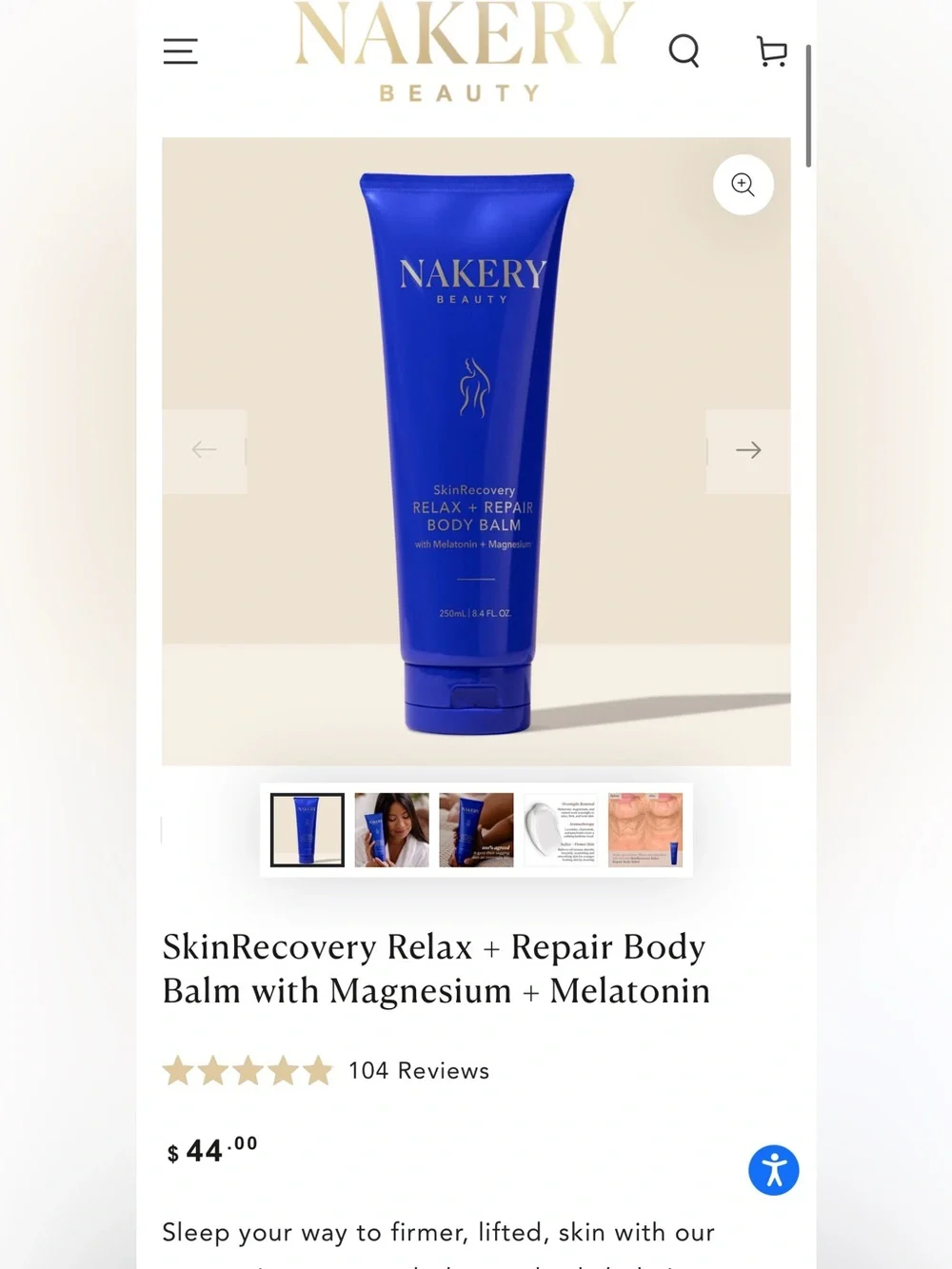 Nakery Beauty magnesium face